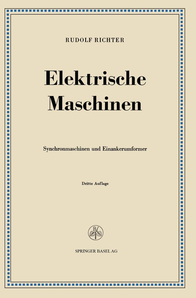 Vorderes Coverbild Elektrische Maschinen