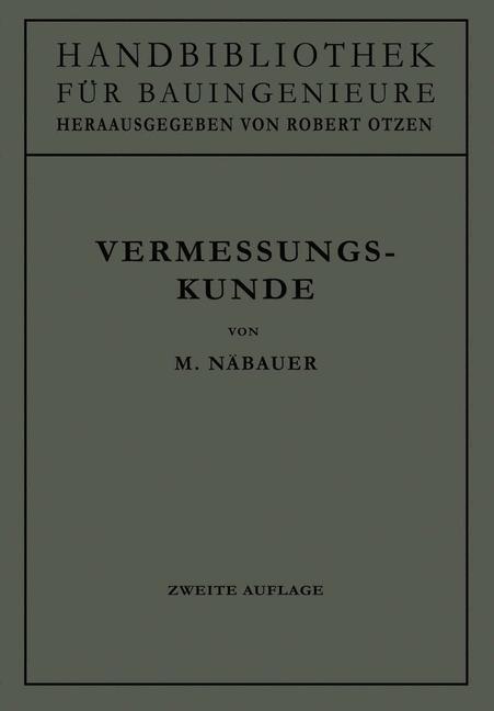 Vorderes Coverbild Vermessungskunde
