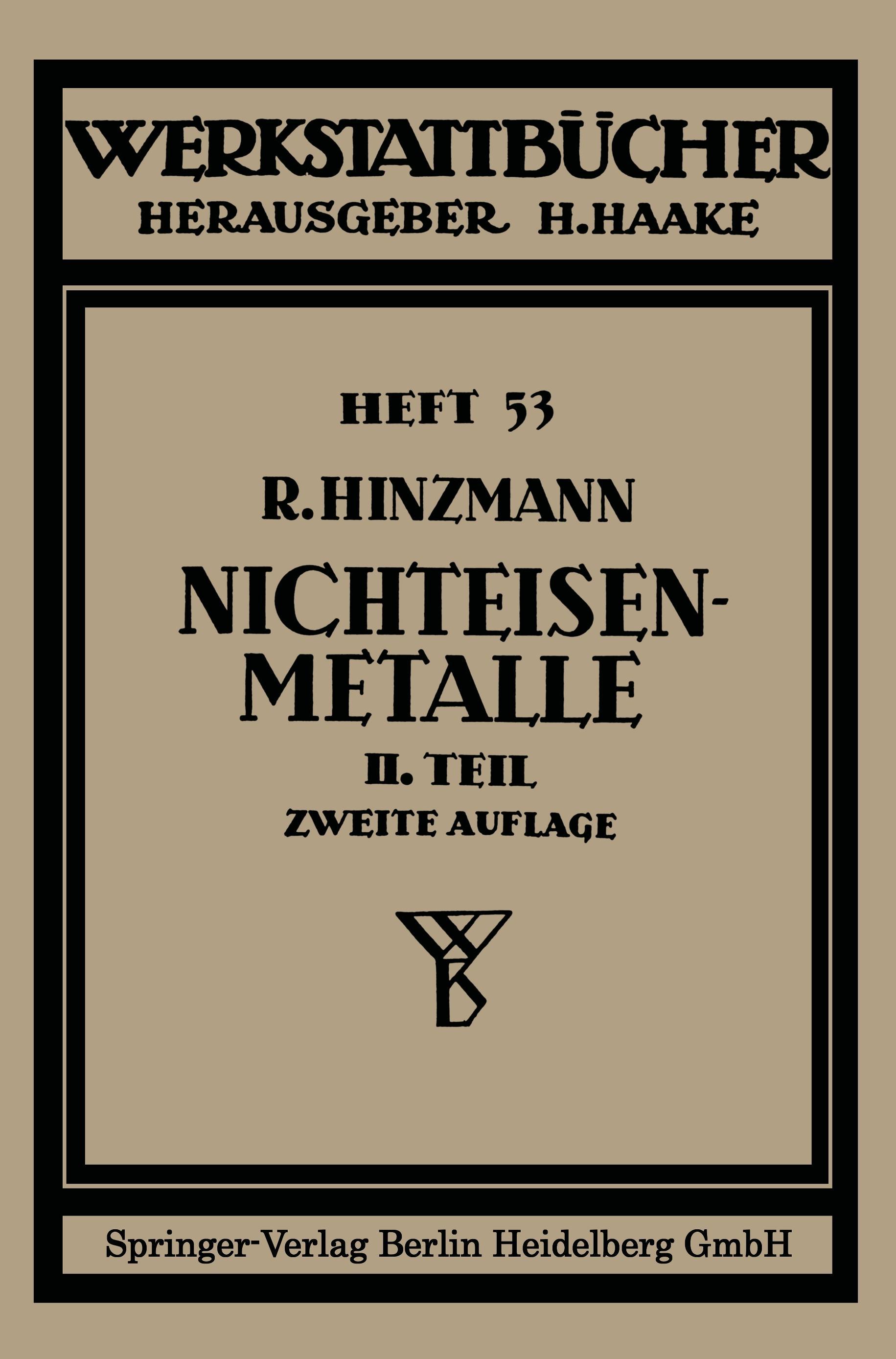 Vorderes Coverbild Nichteisenmetalle