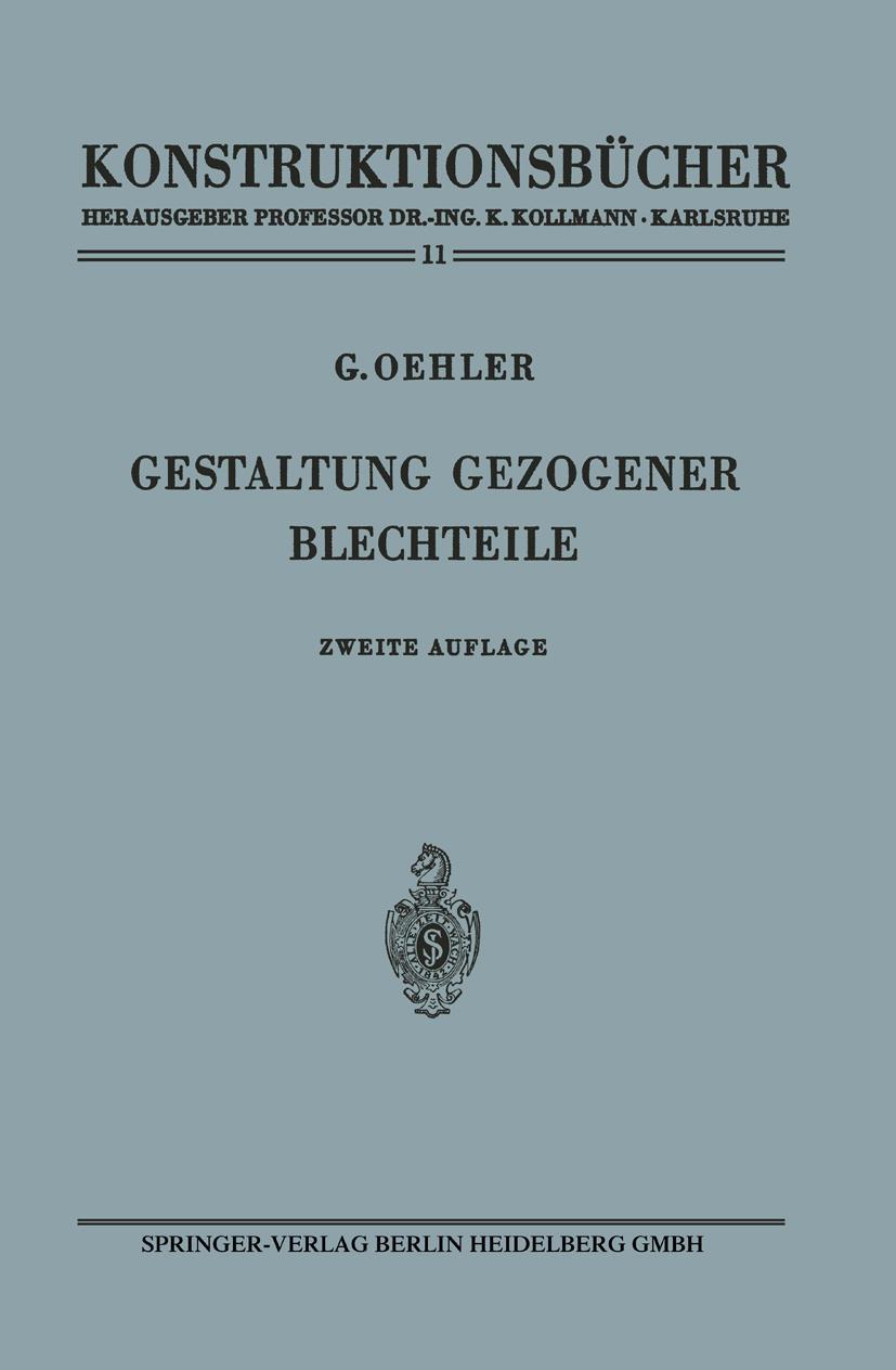 Vorderes Coverbild Gestaltung gezogener Blechteile