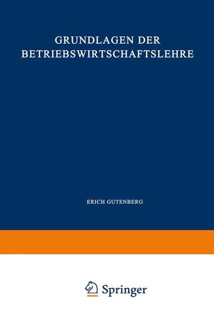 Vorderes Coverbild Grundlagen der Betriebswirtschaftslehre