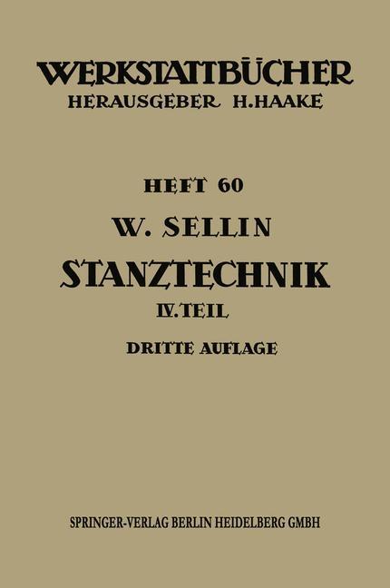 Vorderes Coverbild Stanztechnik