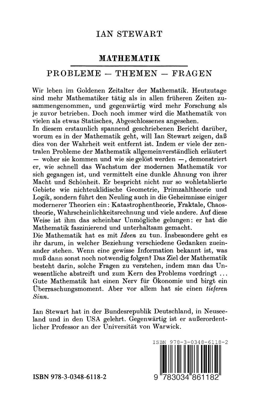 Rückseitencover Mathematik