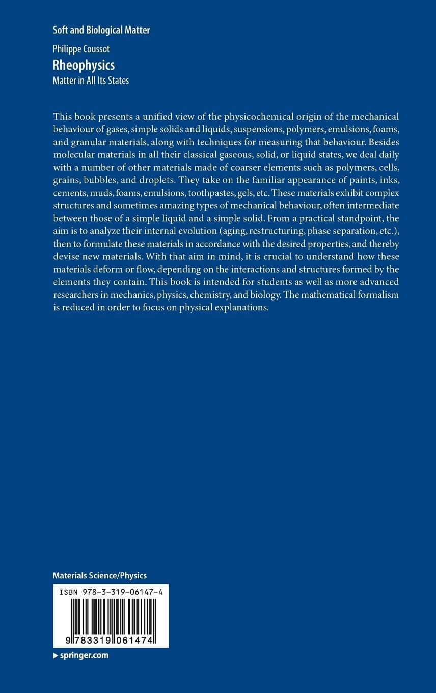 Rückseitencover Rheophysics