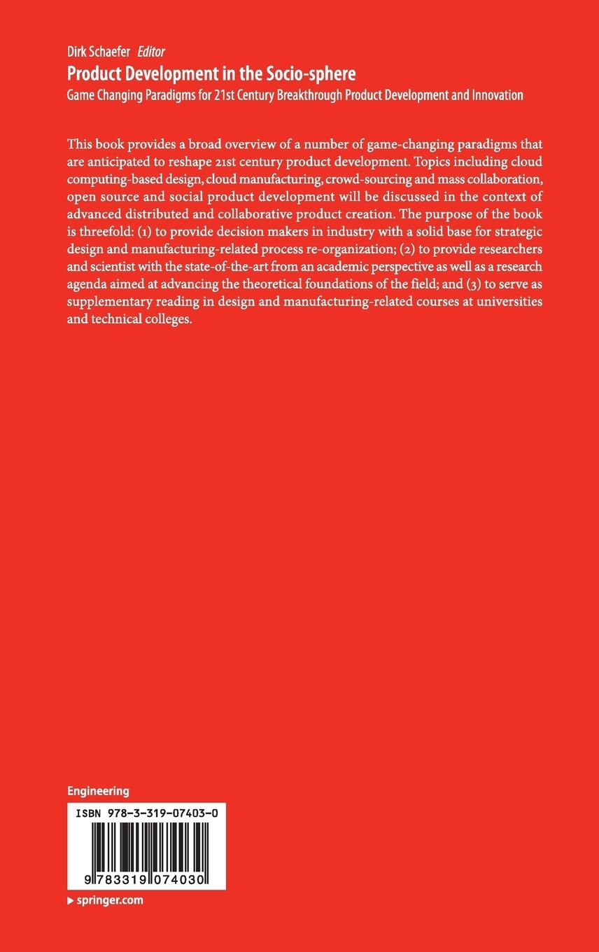 Rückseitencover Product Development in the Socio-sphere
