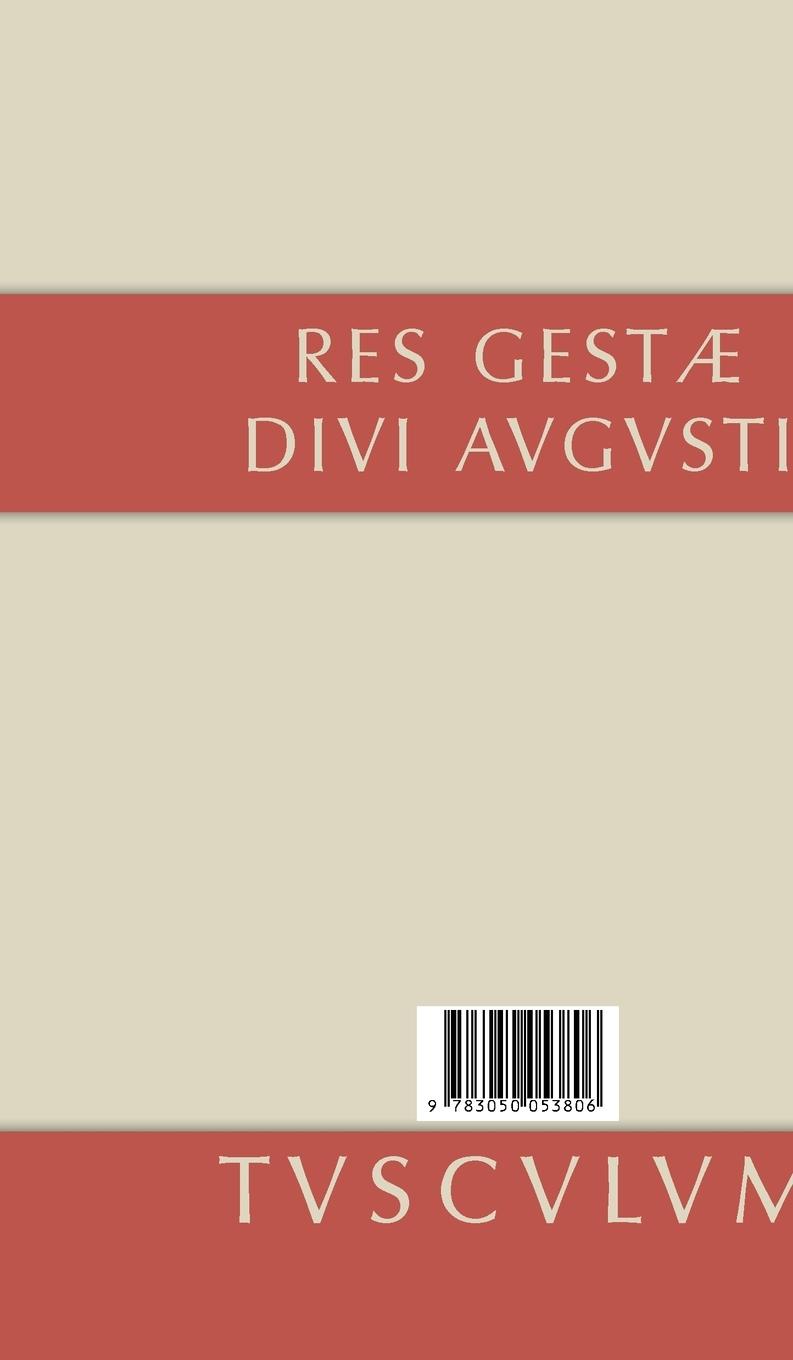 Rückseitencover Meine Taten - Res gestae divi Augusti