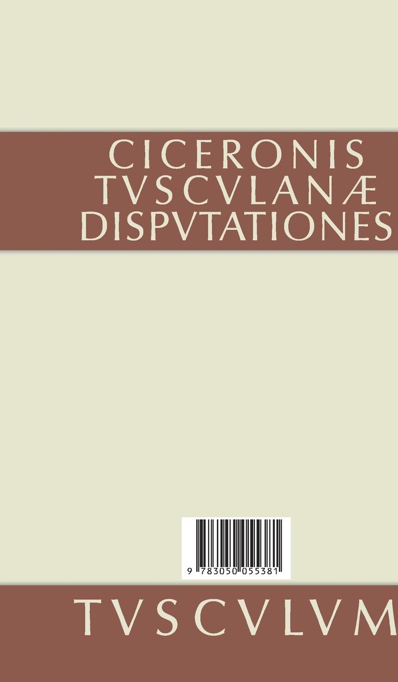 Rückseitencover Gespräche in Tusculum / Tusculanae disputationes
