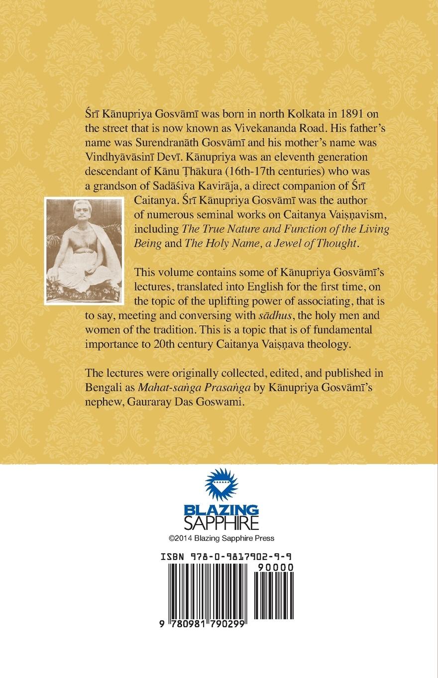 Rückseitencover On Associating with Great Ones