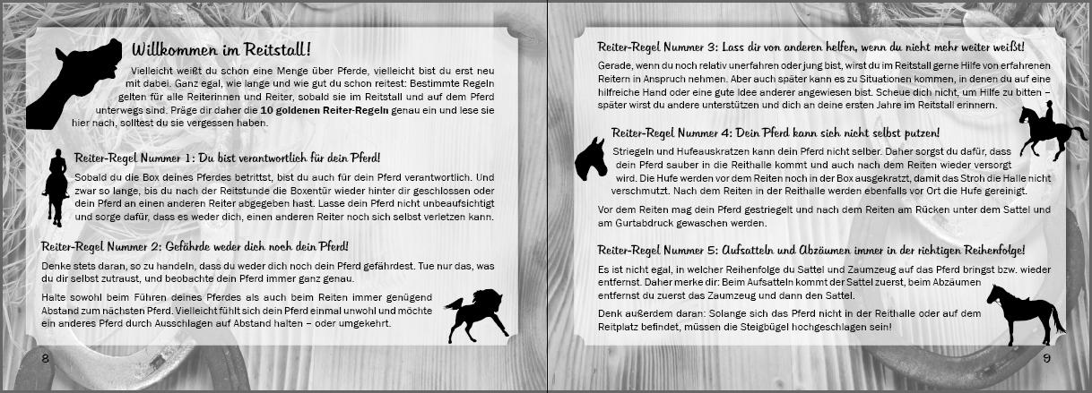 Beispielinhalt (Bild) Mein Reiter-Tagebuch - Für alle Erlebnisse und Erinnerungen aus dem Reitstall