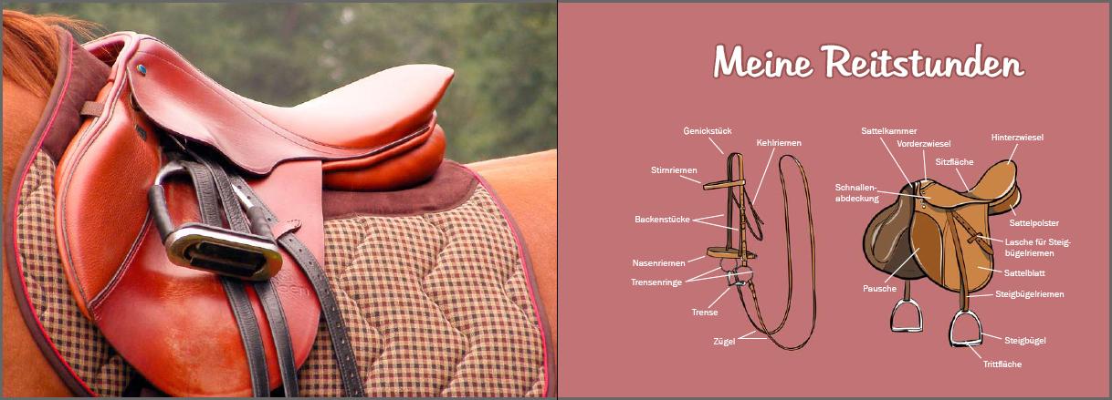 Beispielinhalt (Bild) Mein Reiter-Tagebuch - Für alle Erlebnisse und Erinnerungen aus dem Reitstall