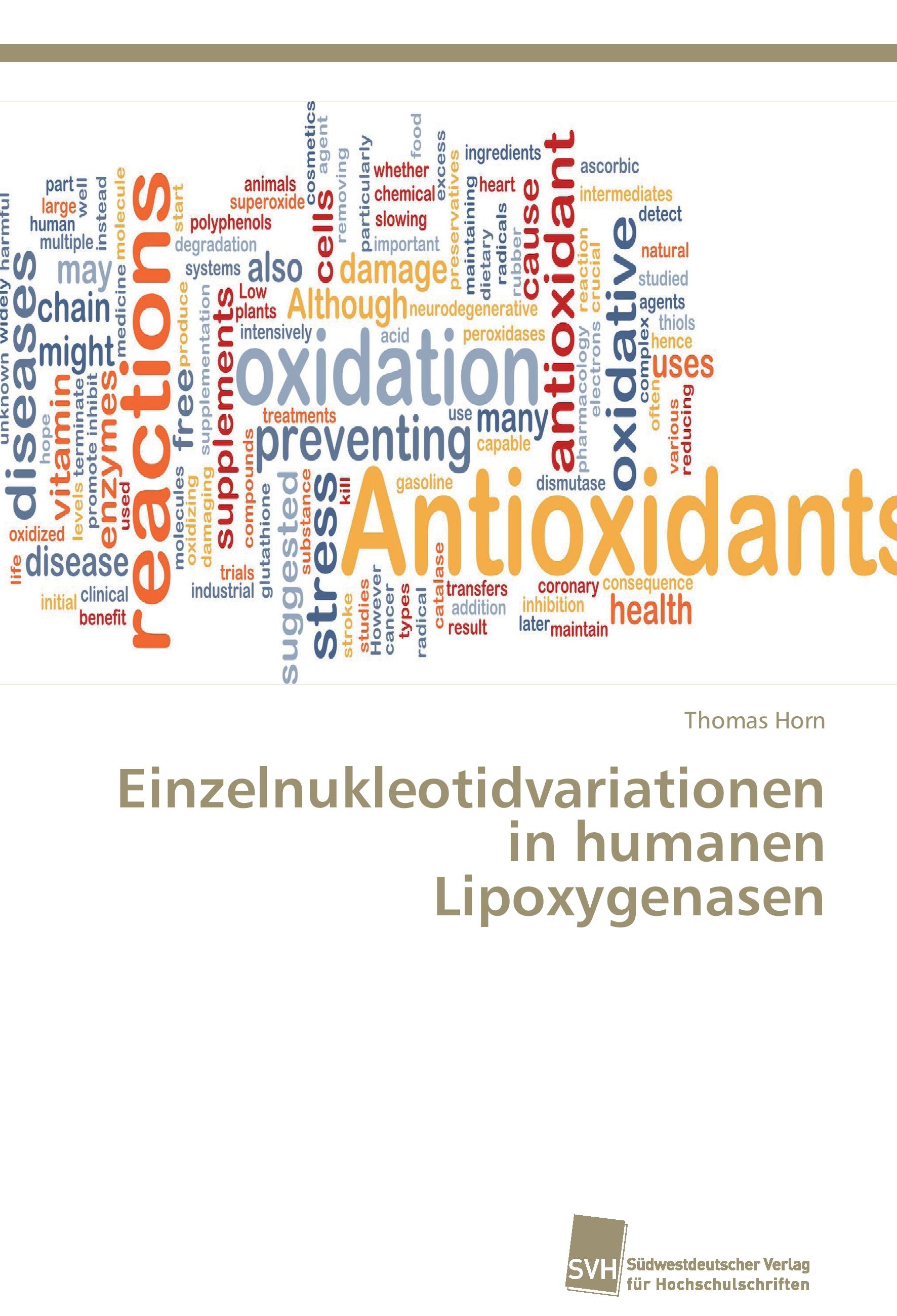 Vorderes Coverbild Einzelnukleotidvariationen in humanen Lipoxygenasen