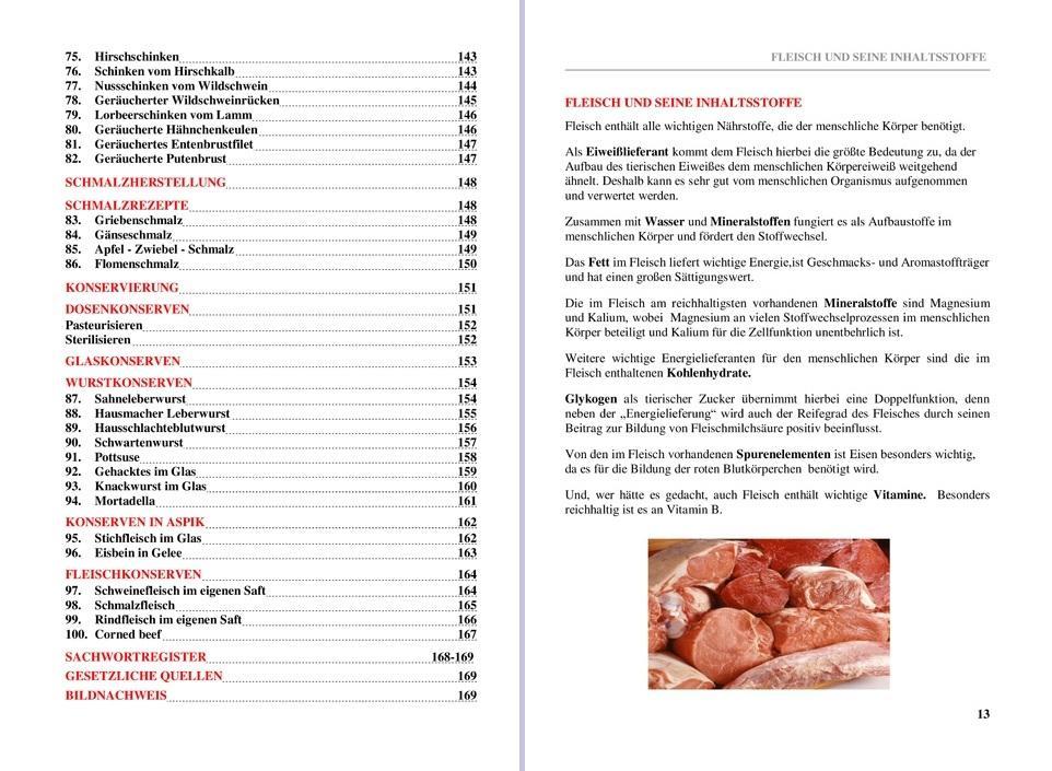 Beispielinhalt (Bild) Das große DDR - Wurstbuch