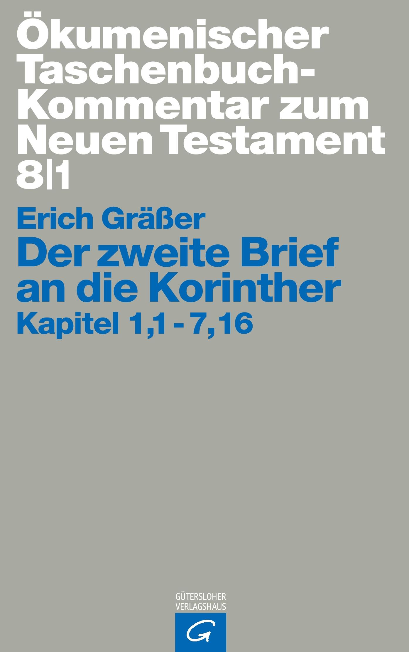Vorderes Coverbild Der zweite Brief an die Korinther