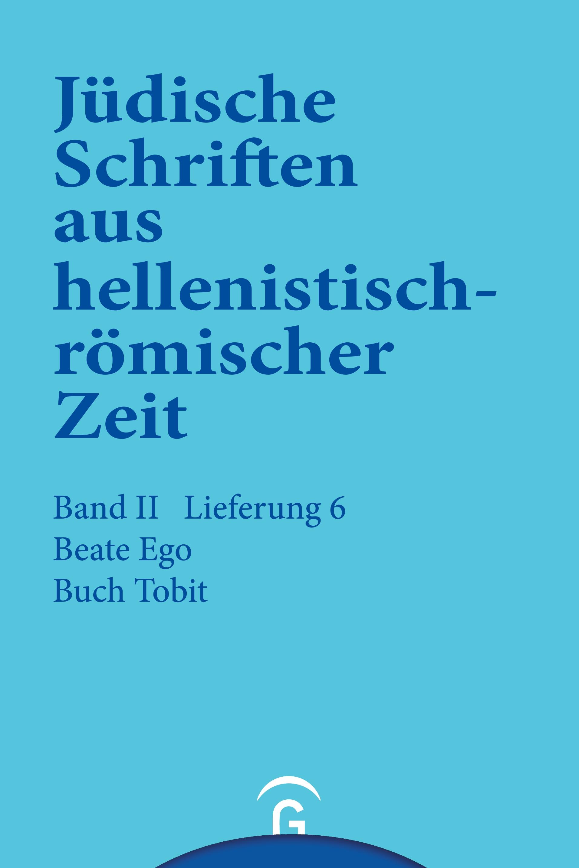 Vorderes Coverbild Buch Tobit