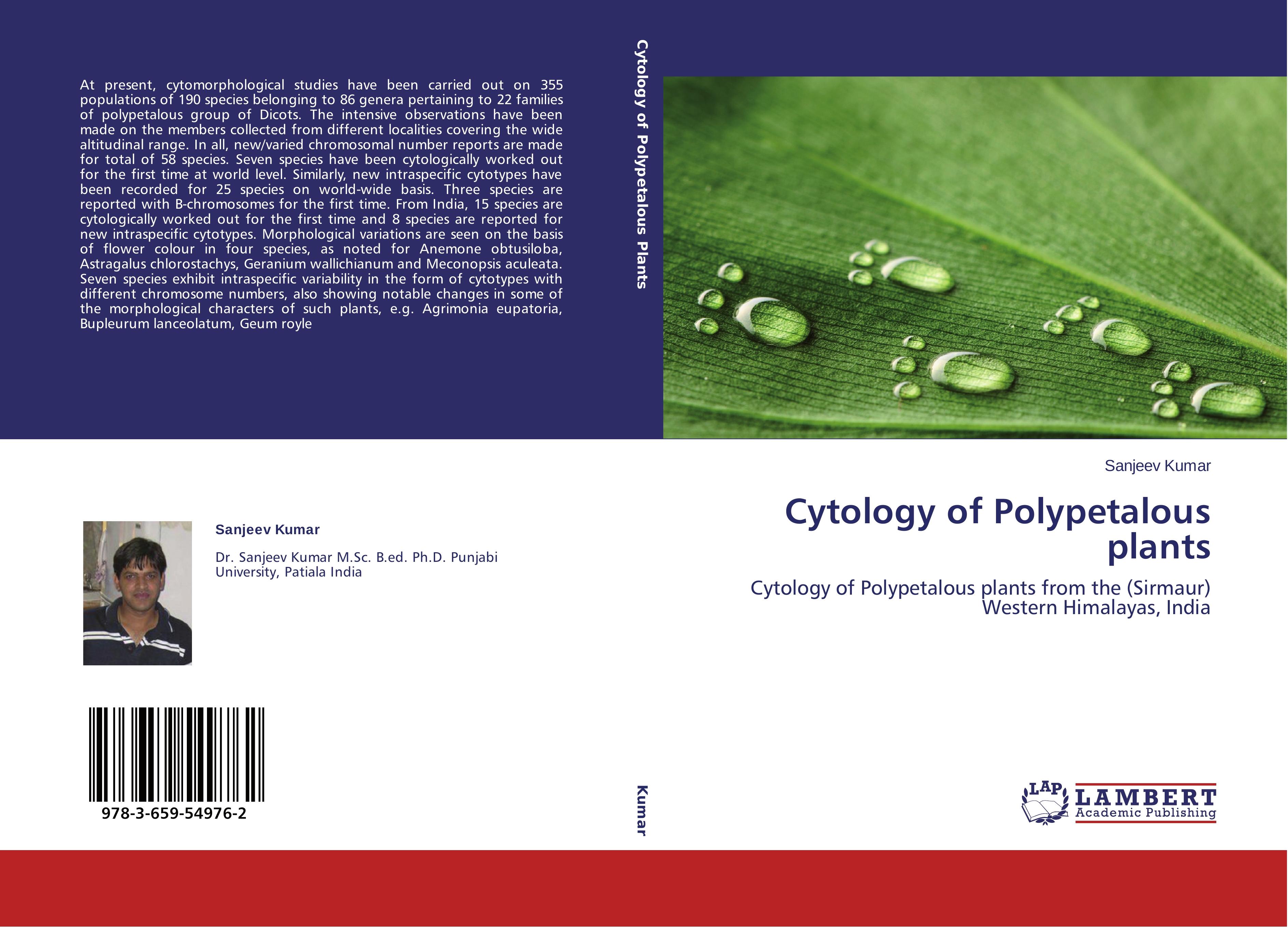 Vorderes Coverbild Cytology of Polypetalous plants