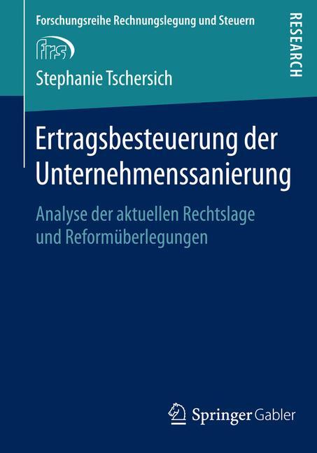 Vorderes Coverbild Ertragsbesteuerung der Unternehmenssanierung