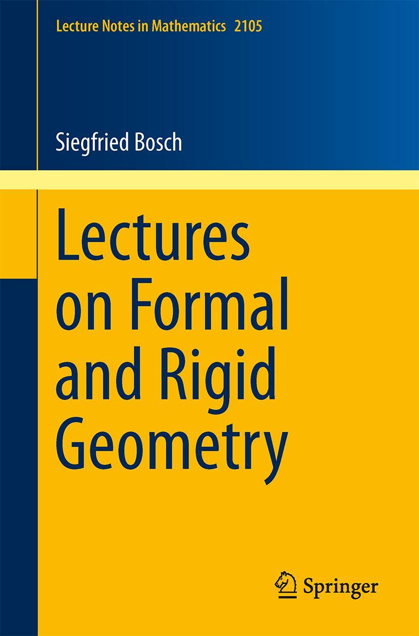 Vorderes Coverbild Lectures on Formal and Rigid Geometry