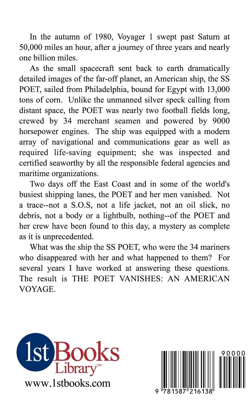 Rückseitencover The Poet Vanishes