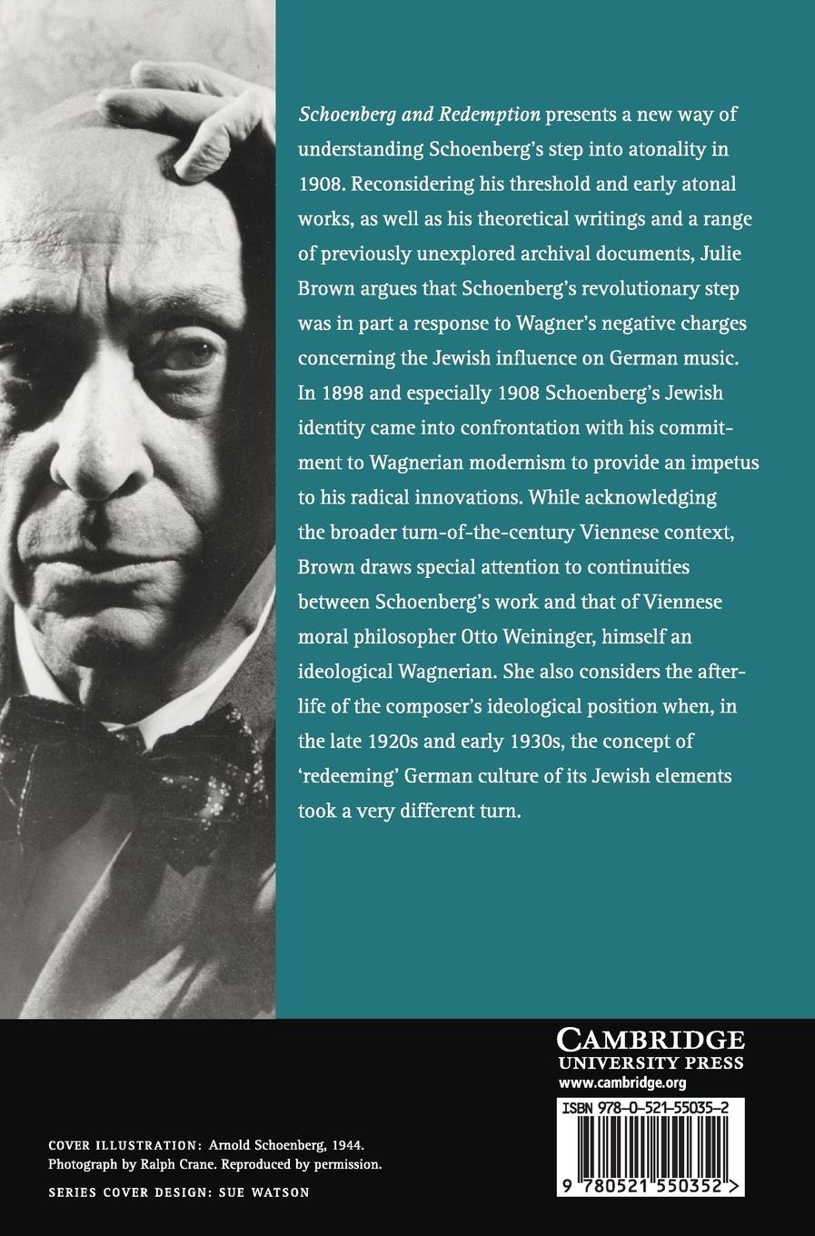 Rückseitencover Schoenberg and Redemption