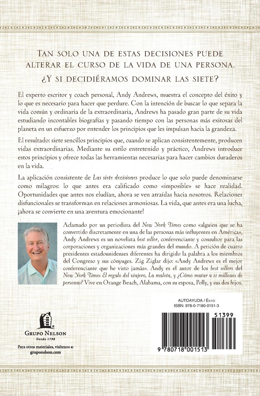 Rückseitencover Las Siete Decisiones
