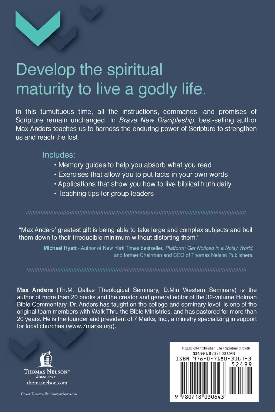 Rückseitencover El Brave New Discipleship