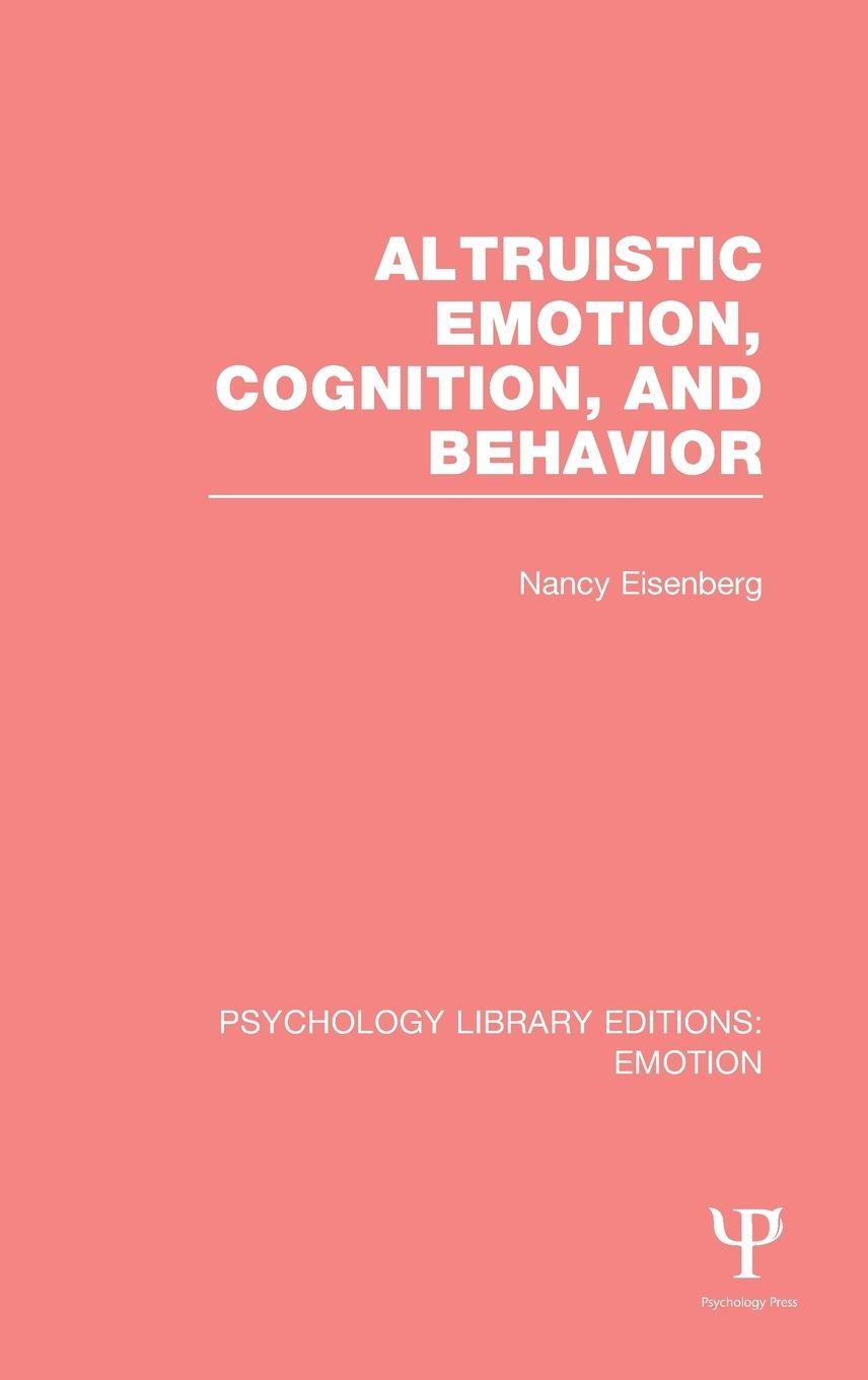 Vorderes Coverbild Altruistic Emotion, Cognition, and Behavior