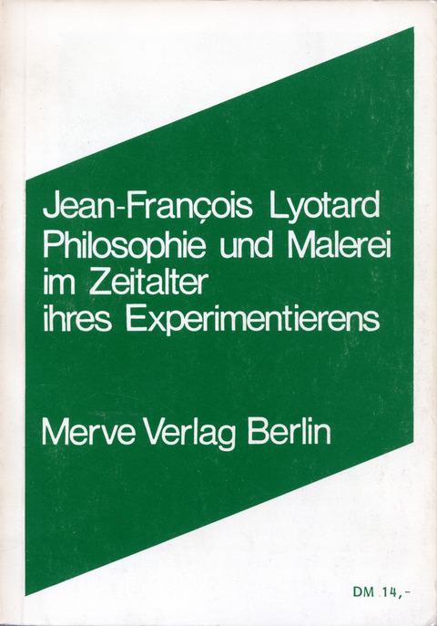 Vorderes Coverbild Philosophie und Malerei im Zeitalter ihres Experimentierens