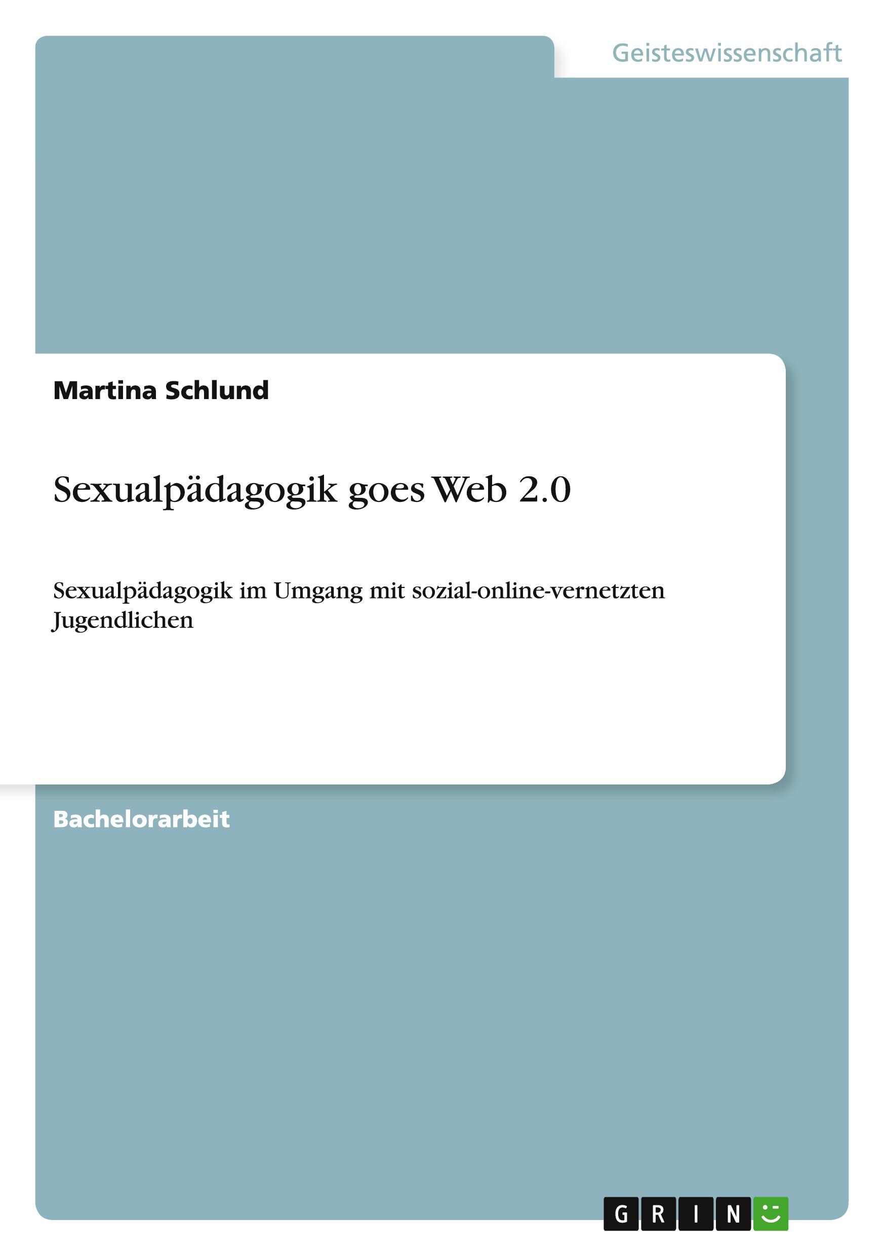 Vorderes Coverbild Sexualpädagogik goes Web 2.0