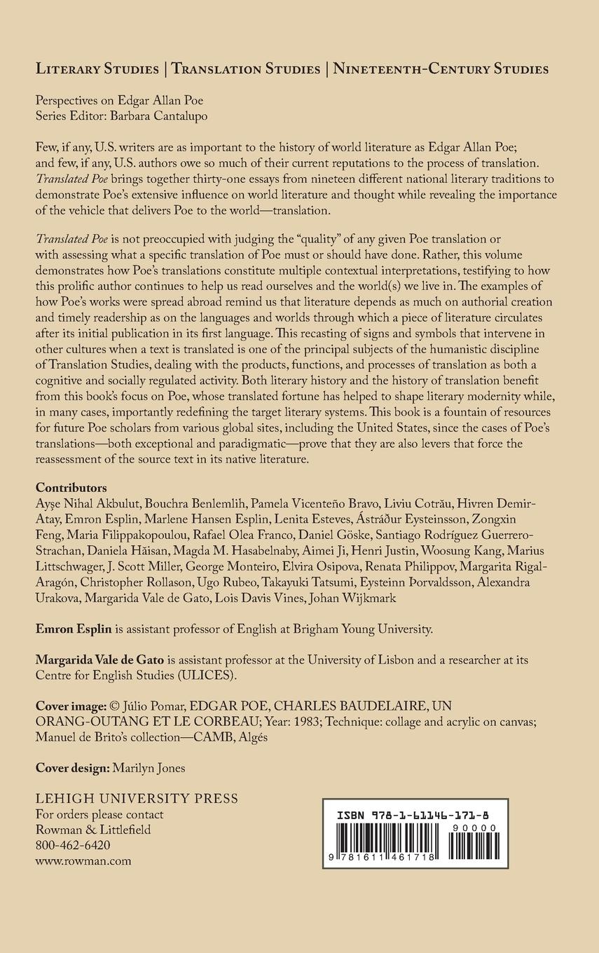 Rückseitencover Translated Poe