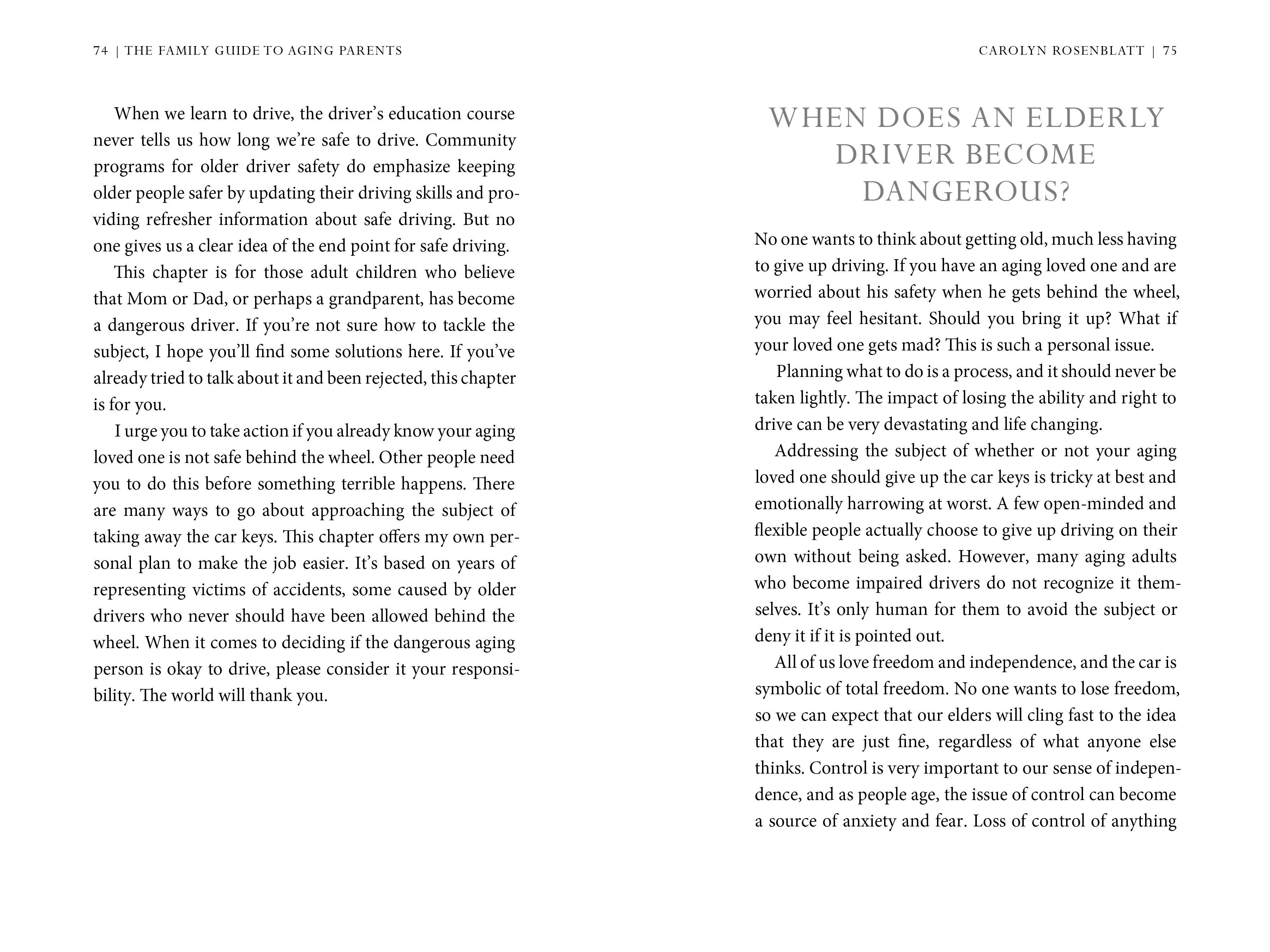 Beispielinhalt (Bild) The Family Guide to Aging Parents