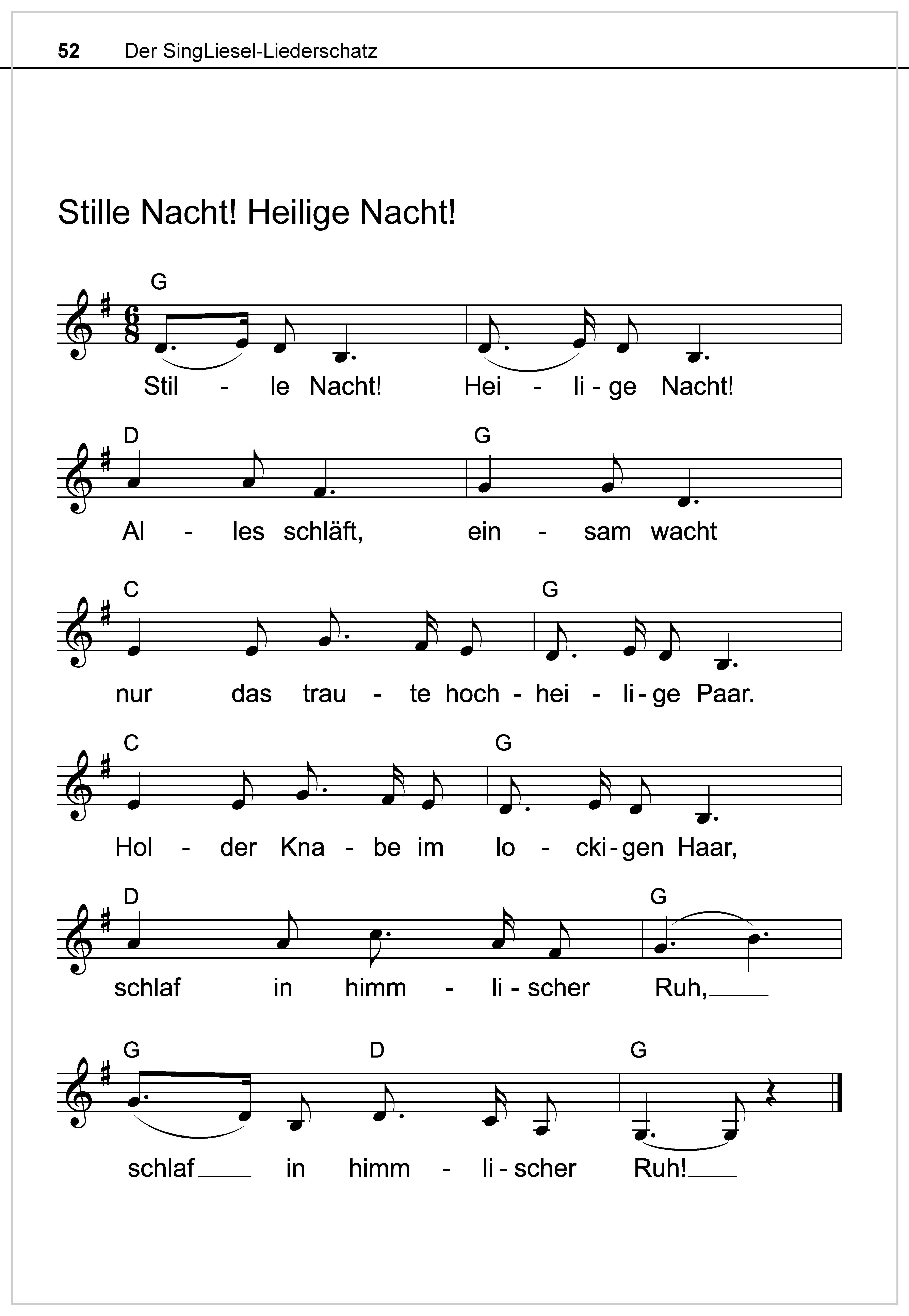 Beispielinhalt (Bild) Der SingLiesel-Liederschatz: Die schönsten Herbst- und Winterlieder mit allen bekannten Weihnachtslieder - Das Liederbuch