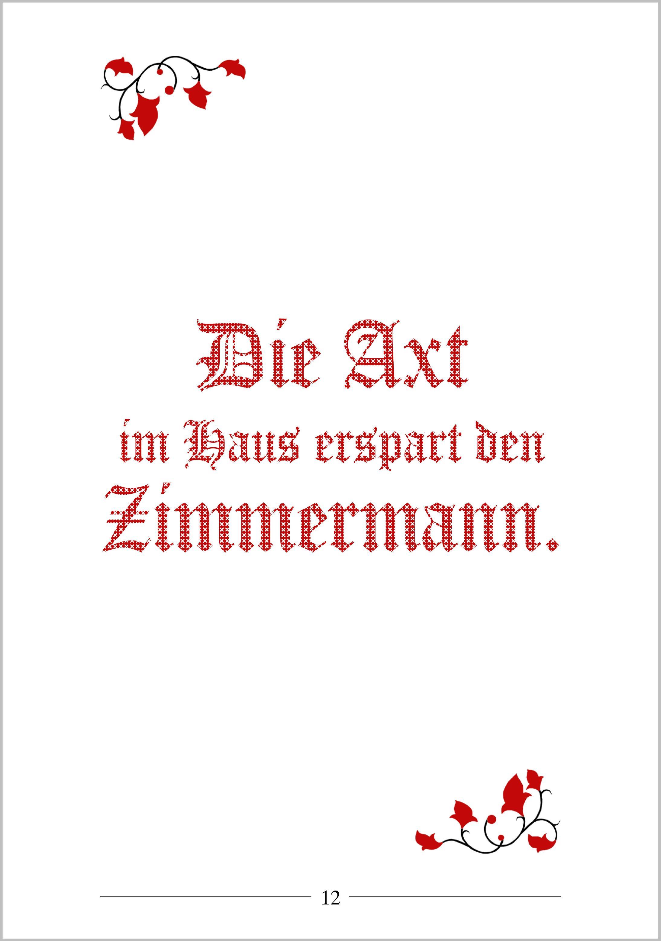 Beispielinhalt (Bild) Es ist noch kein Meister vom Himmel gefallen, Die schönsten Sprichwort-Geschichten rund ums Tagwerk für Menschen mit Demenz