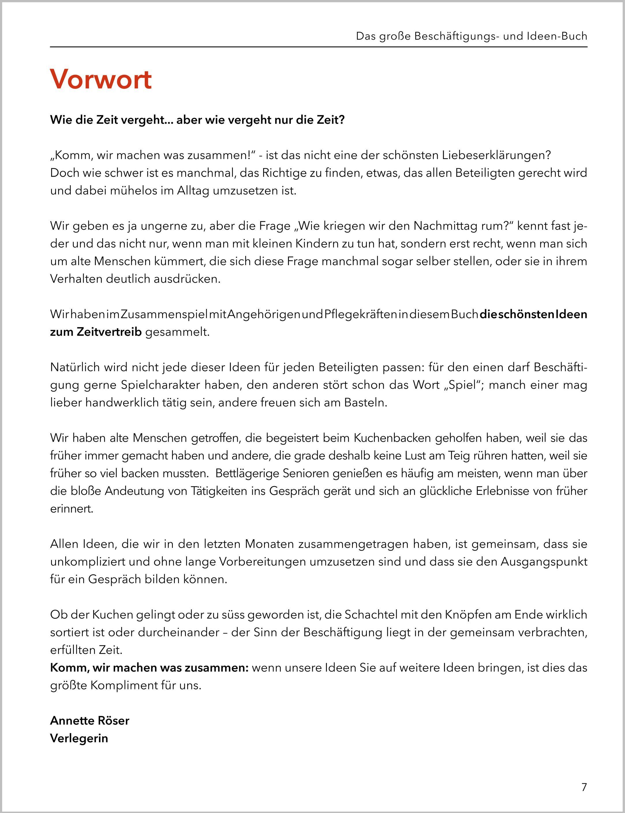 Beispielinhalt (Bild) Das große Beschäftigungsbuch für Menschen mit Demenz