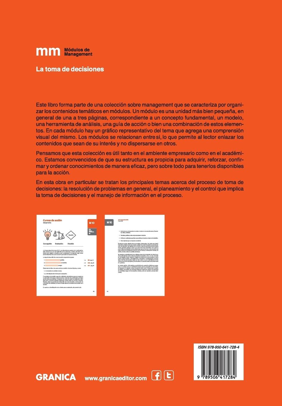 Rückseitencover La Toma de Decisiones