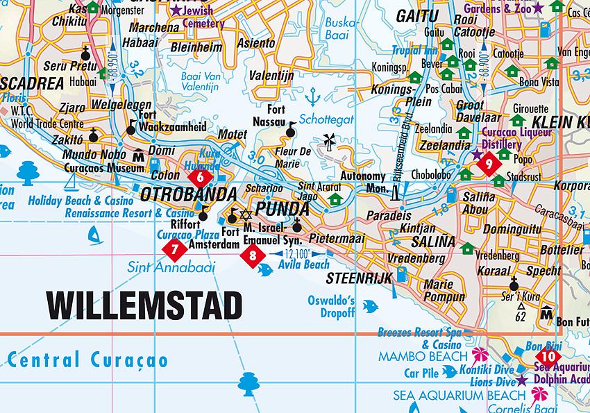 Beispielinhalt (Bild) Curaçao 1 : 85 000