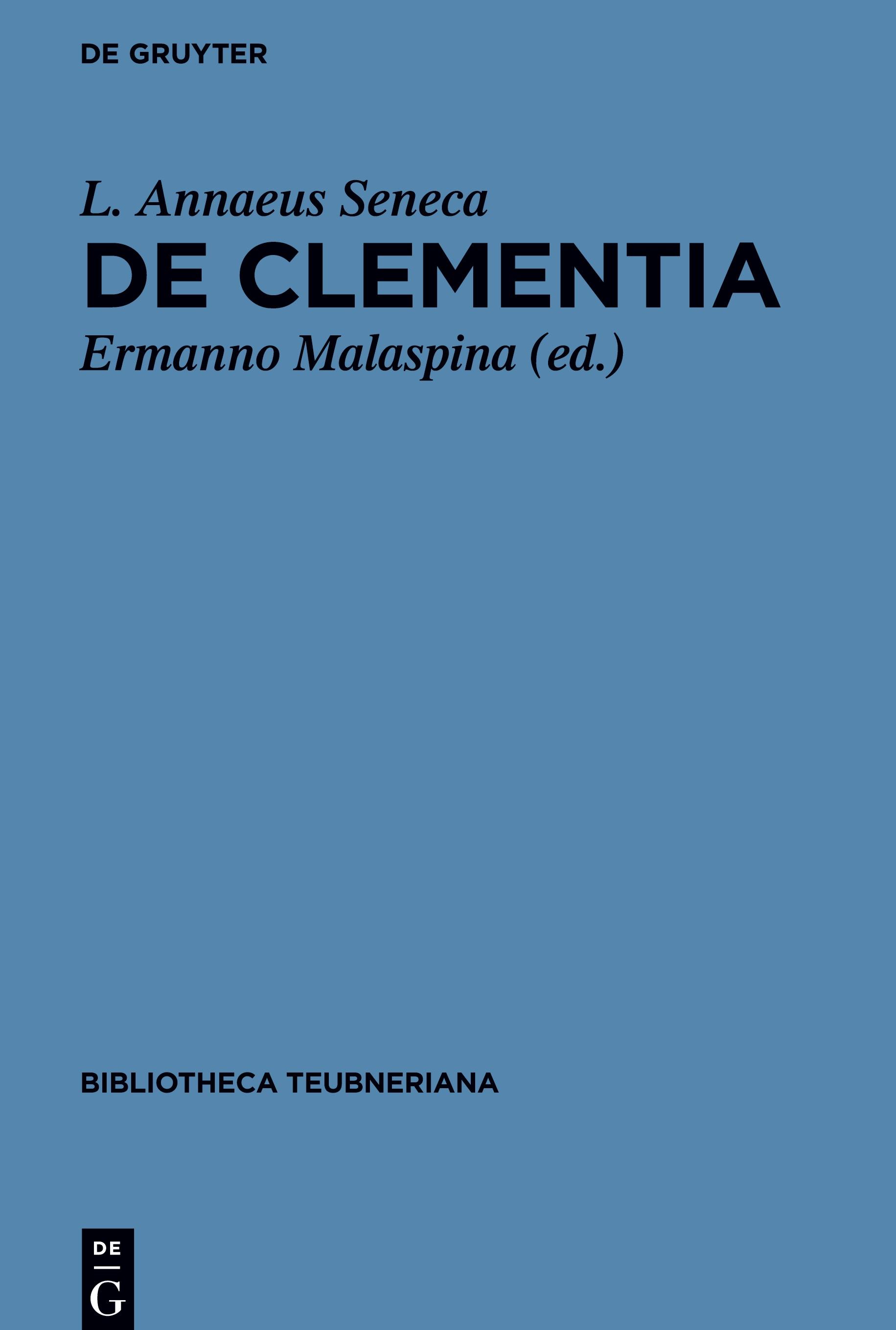 Vorderes Coverbild De clementia libri duo