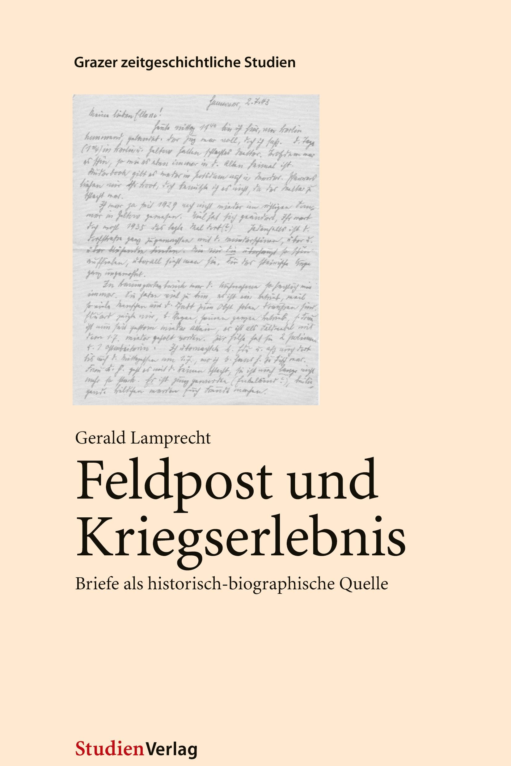 Vorderes Coverbild Feldpost und Kriegserlebnis