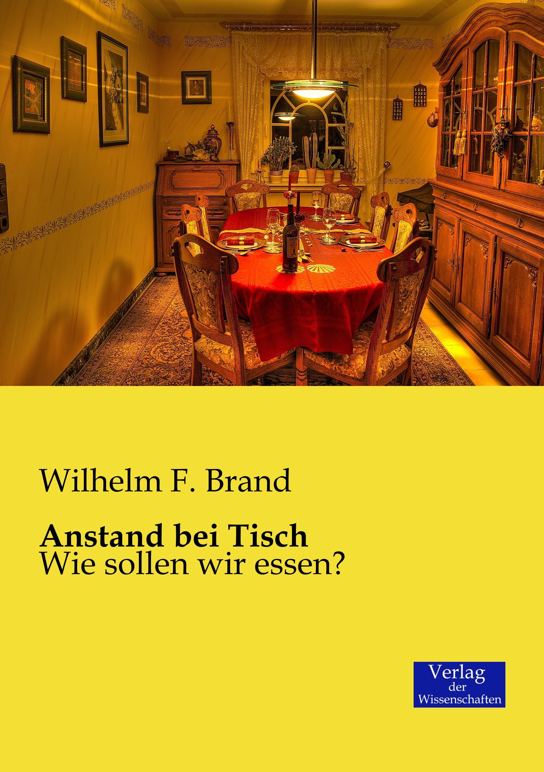 Vorderes Coverbild Anstand bei Tisch