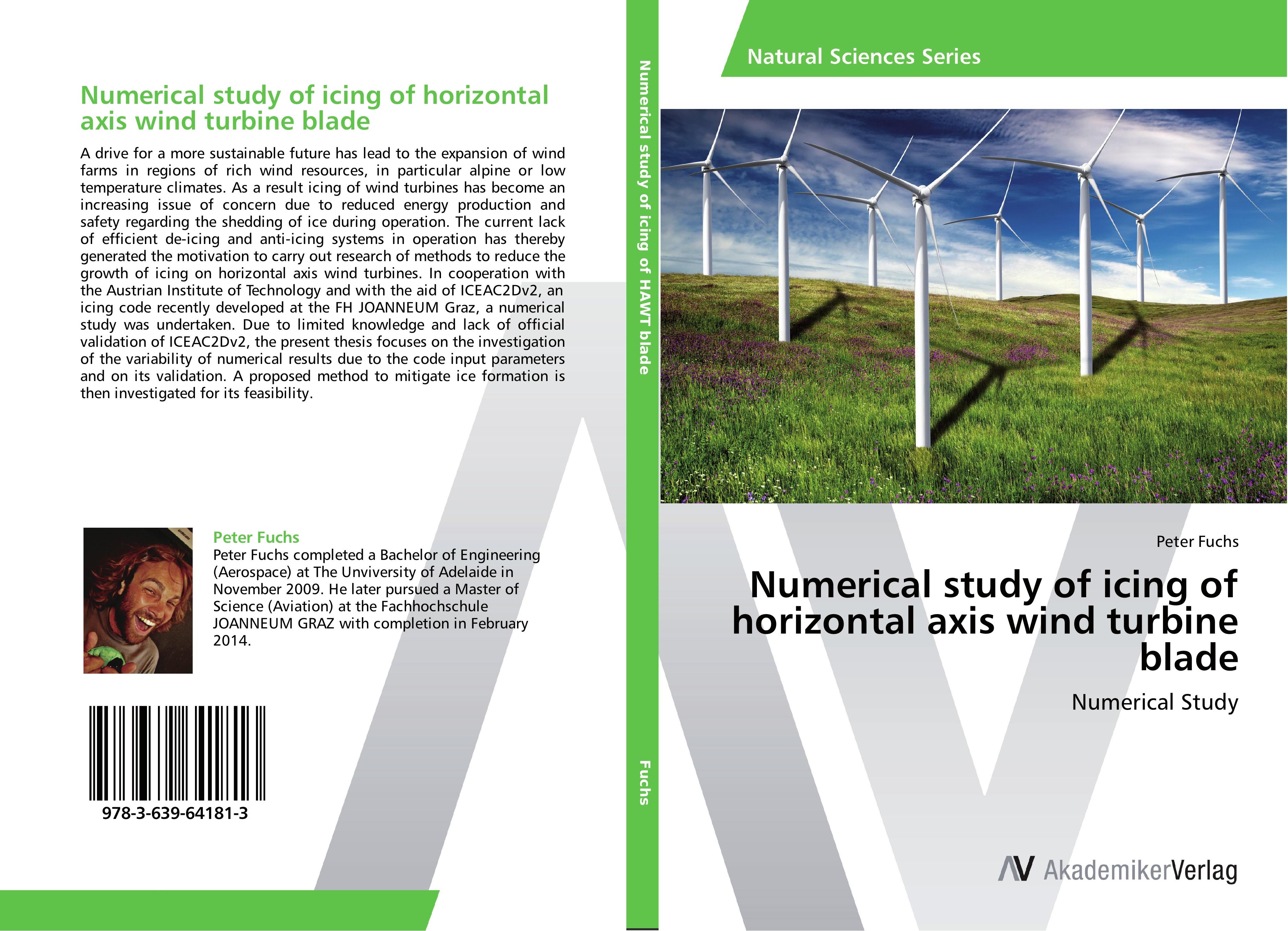 Vorderes Coverbild Numerical study of icing of horizontal axis wind turbine blade