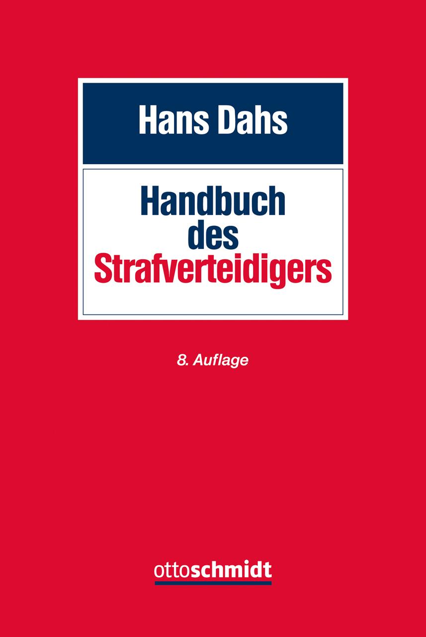 Vorderes Coverbild Handbuch des Strafverteidigers