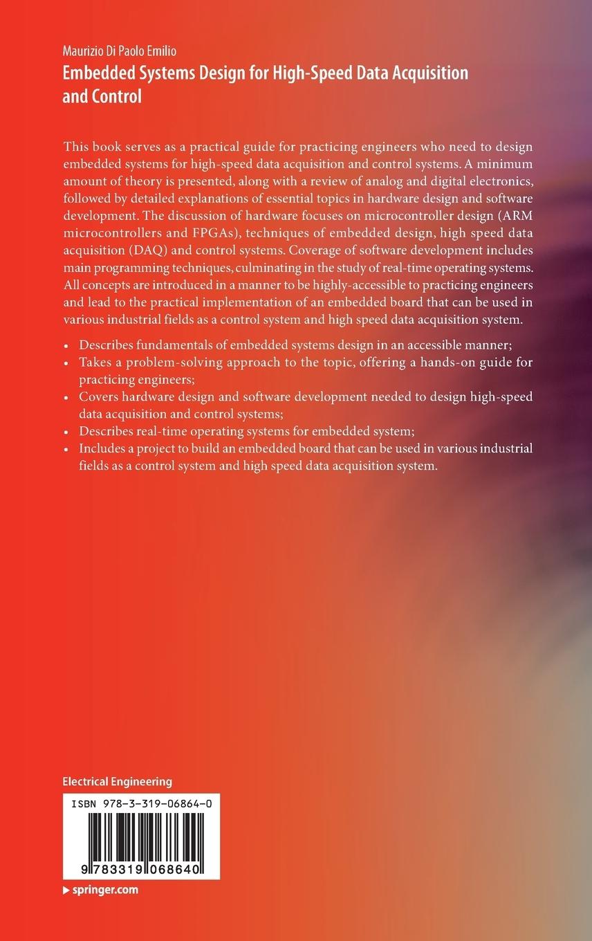 Rückseitencover Embedded Systems Design for High-Speed Data Acquisition and Control