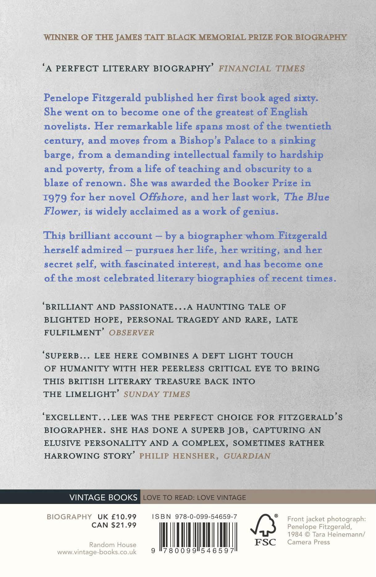 Rückseitencover Penelope Fitzgerald