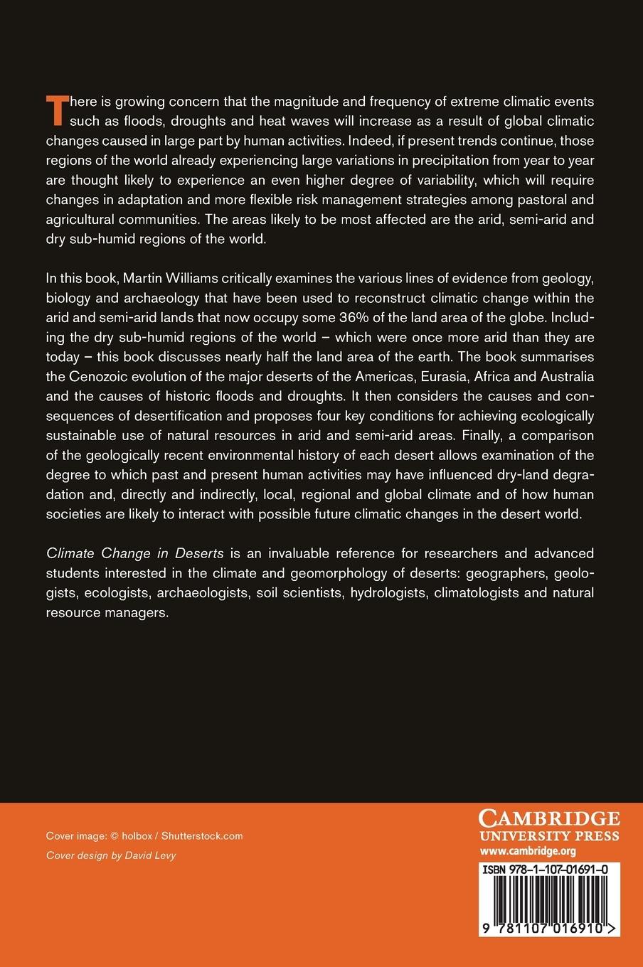 Rückseitencover Climate Change in Deserts