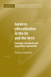 Vorderes Coverbild Services Liberalization in the EU and the Wto