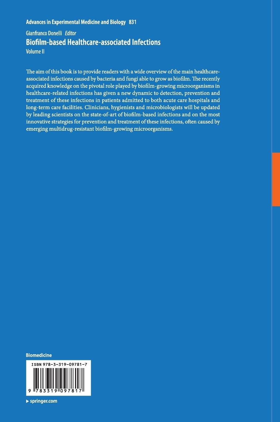 Rückseitencover Biofilm-based Healthcare-associated Infections