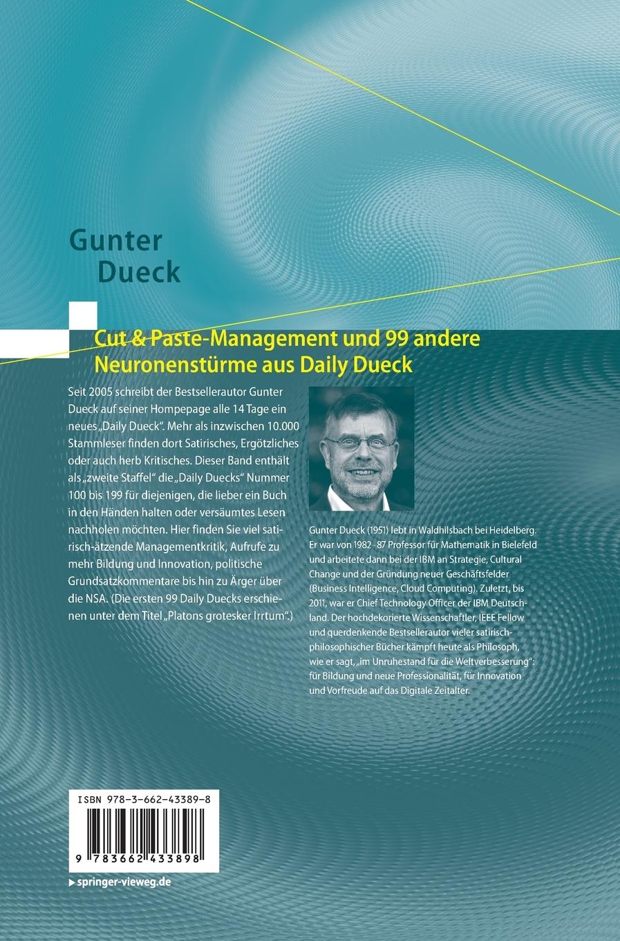 Rückseitencover Cut & Paste-Management und 99 andere Neuronenstürme aus Daily Dueck