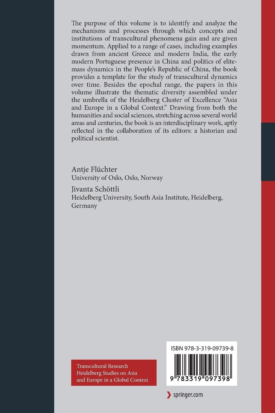 Rückseitencover The Dynamics of Transculturality