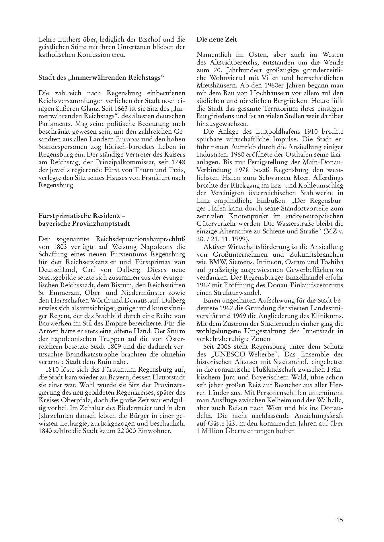 Beispielinhalt (Bild) Regensburg