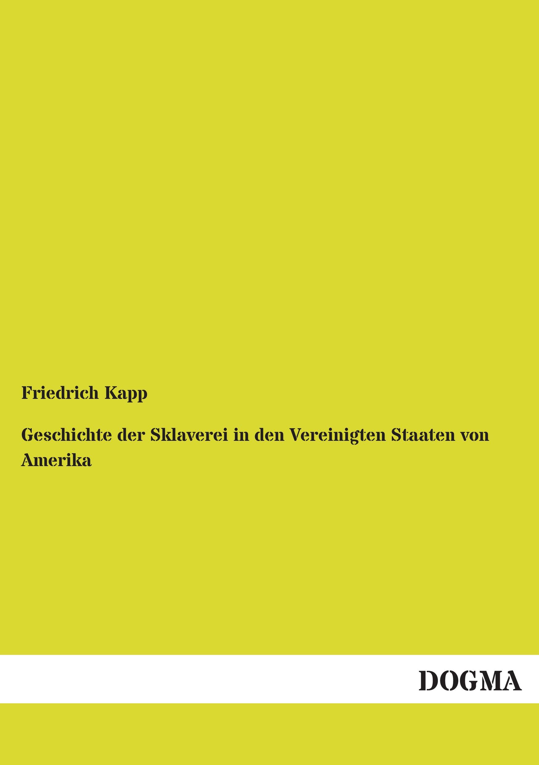 Vorderes Coverbild Geschichte der Sklaverei in den Vereinigten Staaten von Amerika