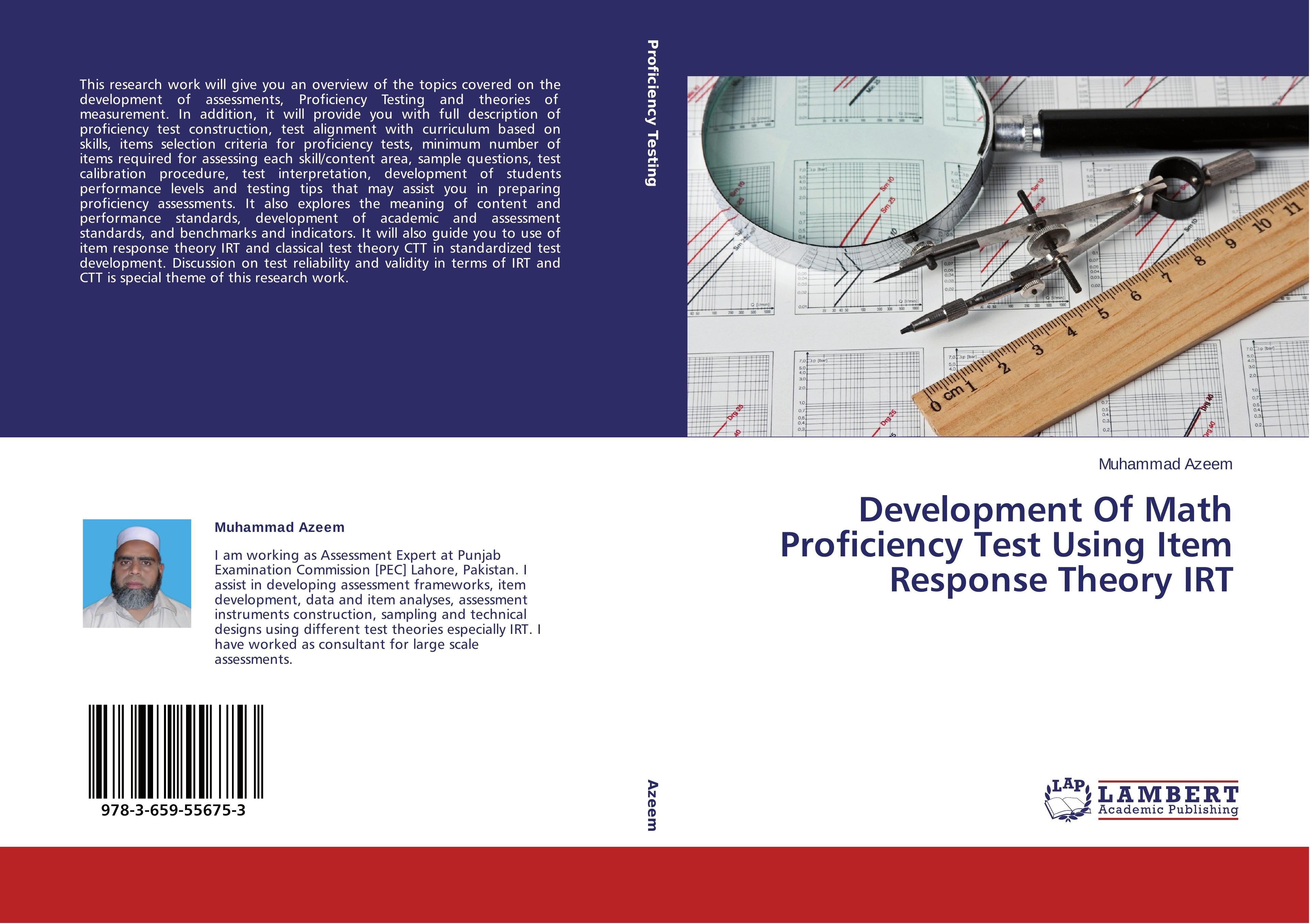 Vorderes Coverbild Development Of Math Proficiency Test Using Item Response Theory IRT